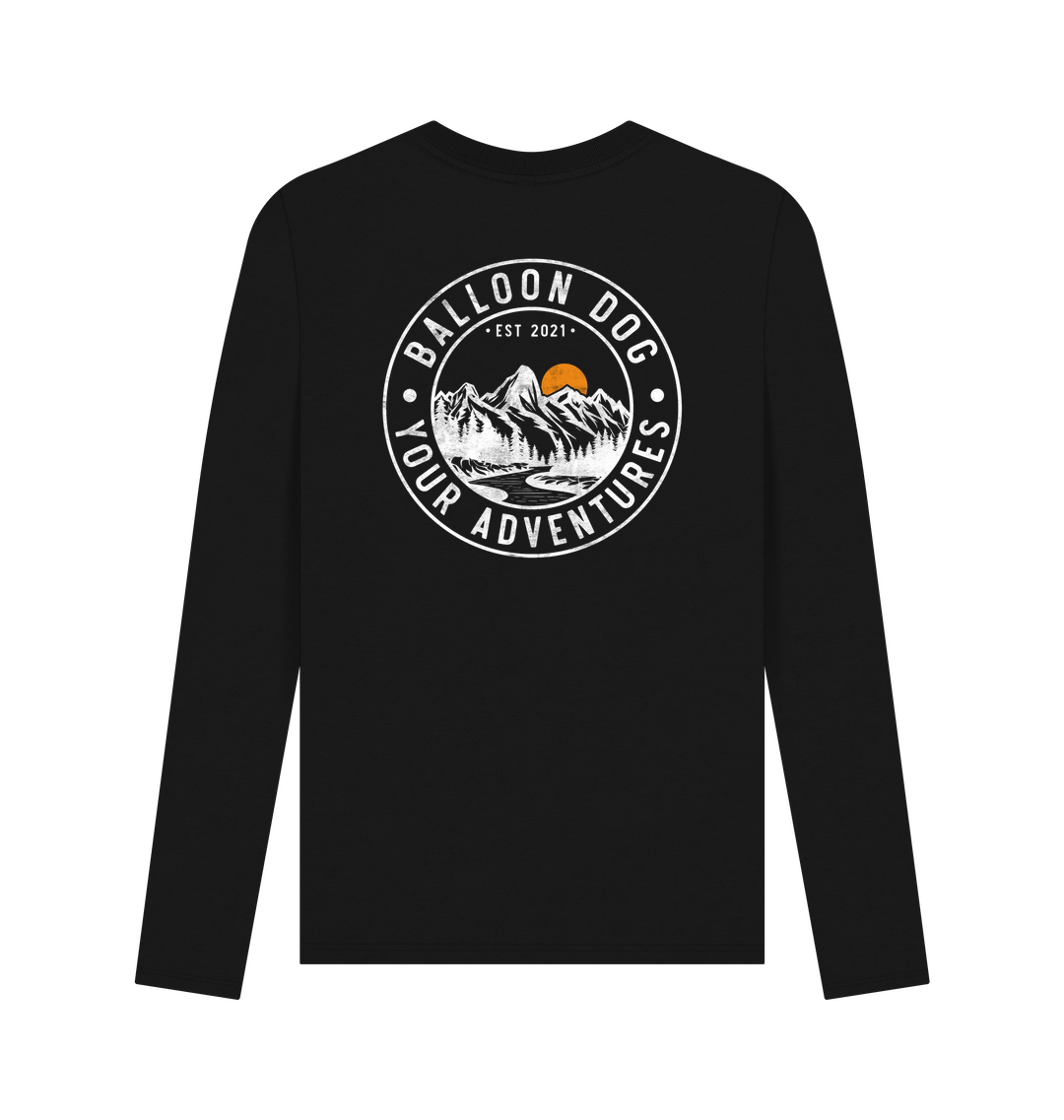 Black Printed Long Sleeve T Shirt