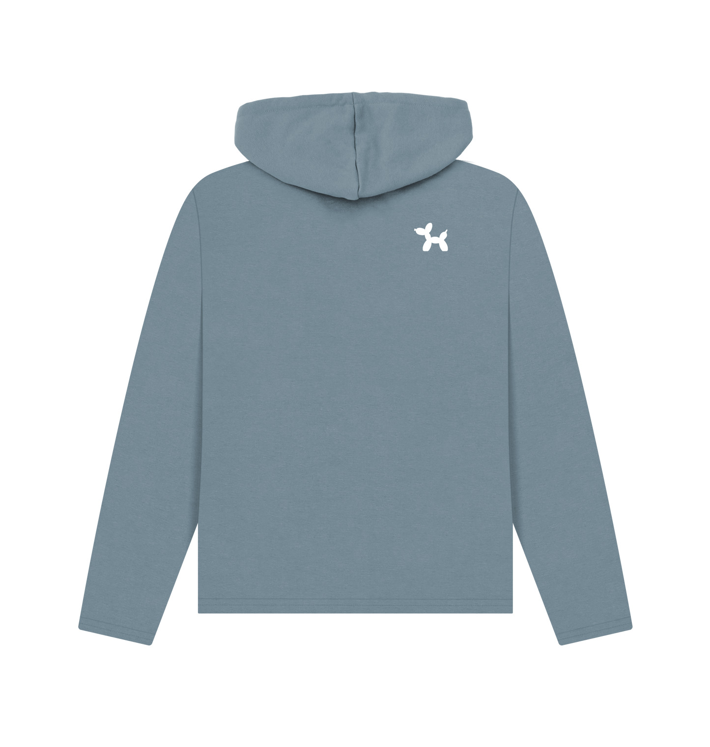Stone Blue Printed Hoody Back