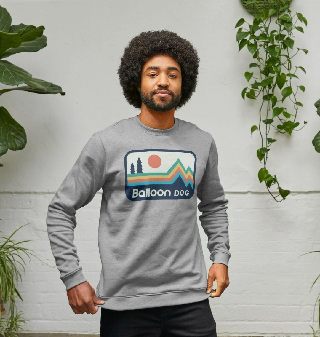 Retro Peaks Crew Neck Sweatshirt