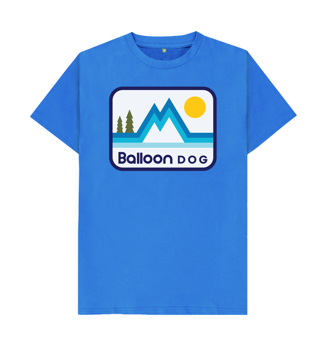 Bright Blue Retro Peaks v2 T-shirt