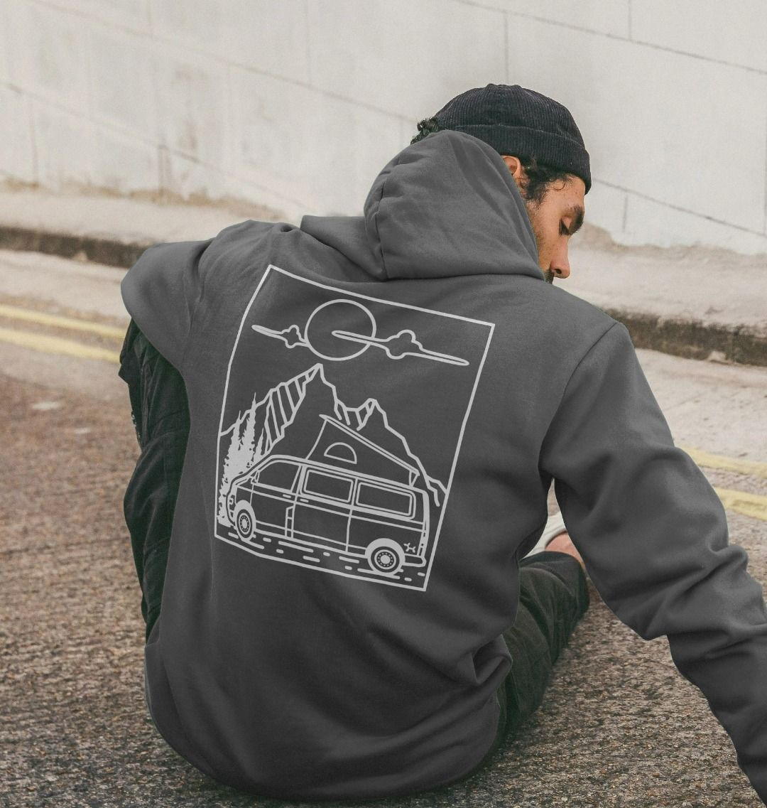 Van Life Back Print Pullover Hoodie