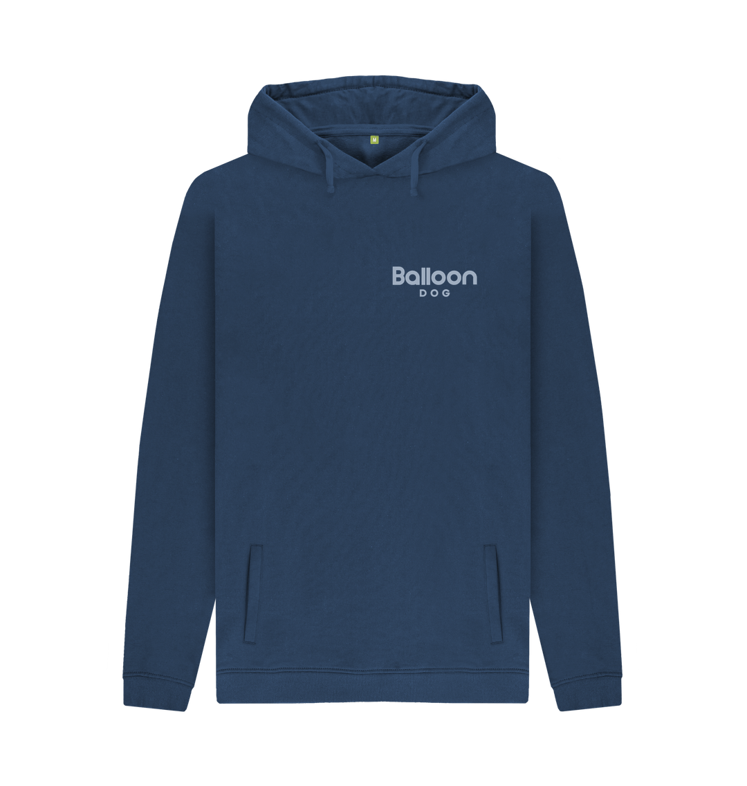 Navy Printed Hoody Front