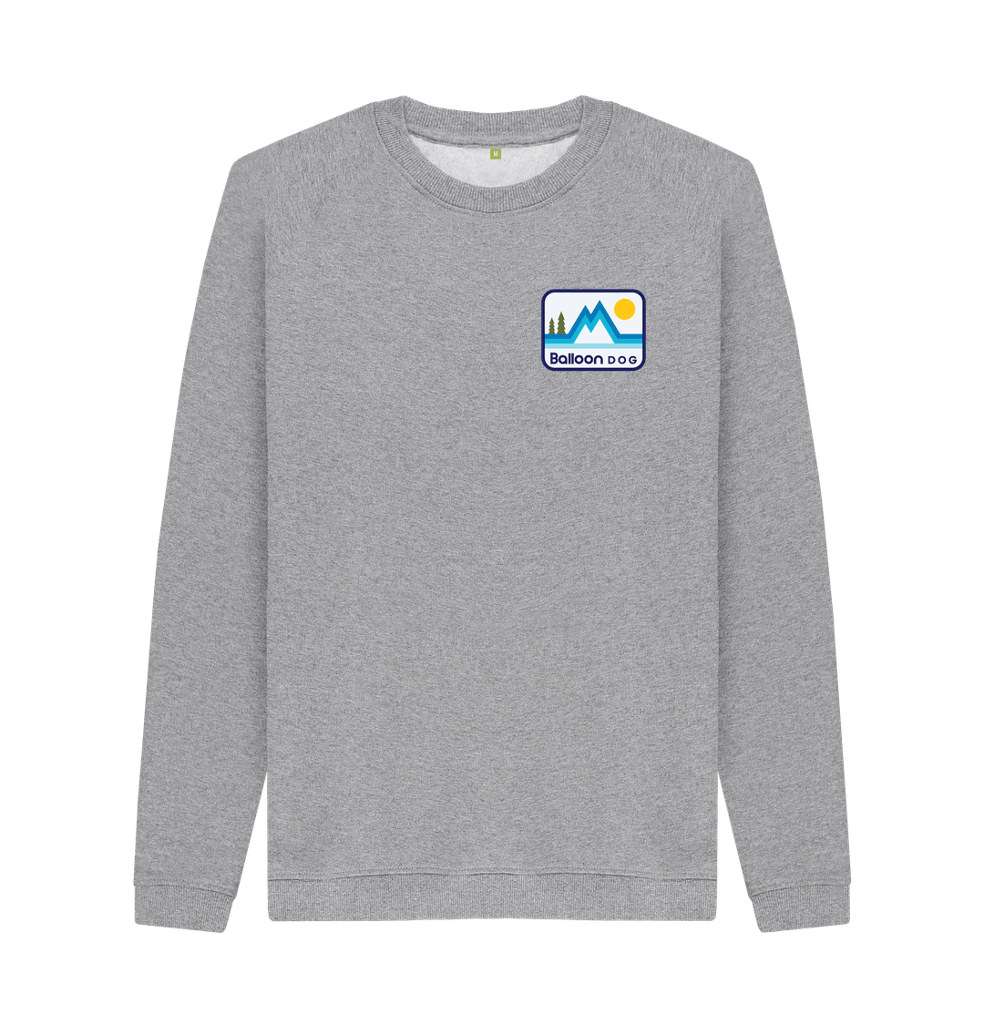 Light Heather Printed Sweater Front