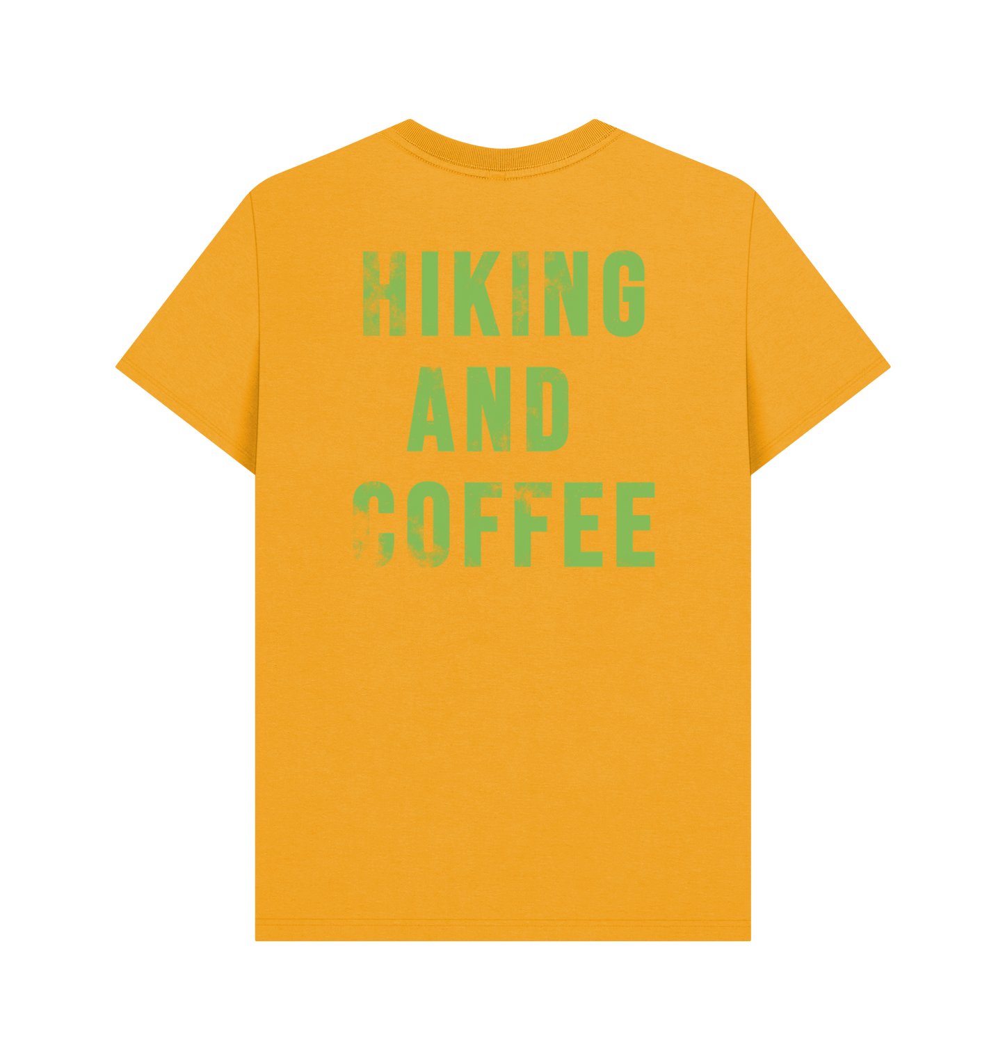 Mustard Printed T-shirt Back