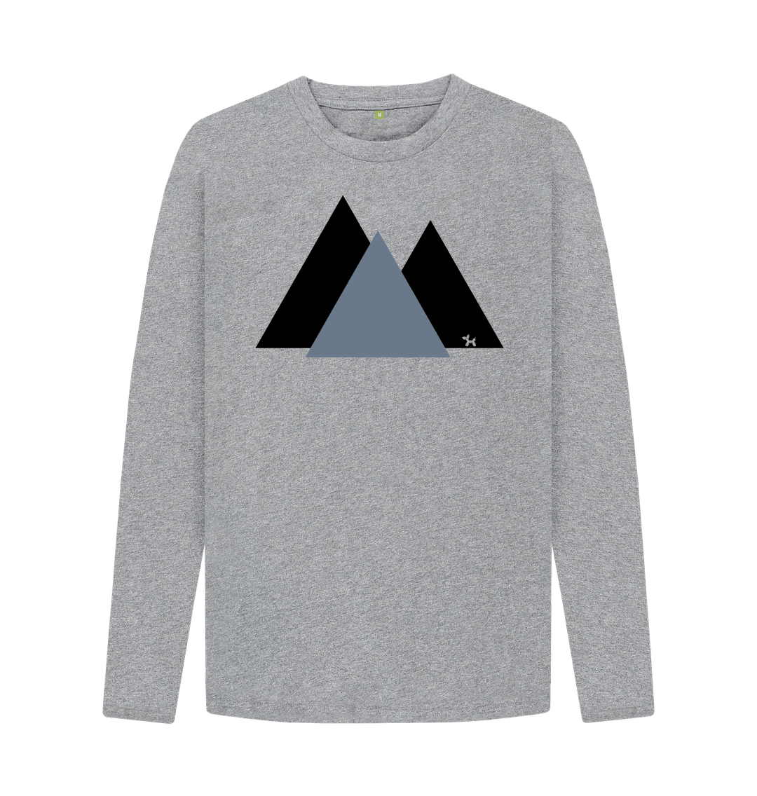 Athletic Grey The Three Peaks Long Sleeve T-shirt