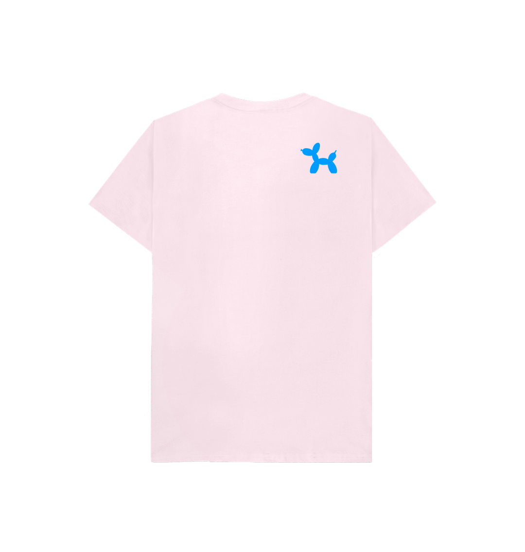 Organic Cotton Kids T-shirt With Back Print In Blue