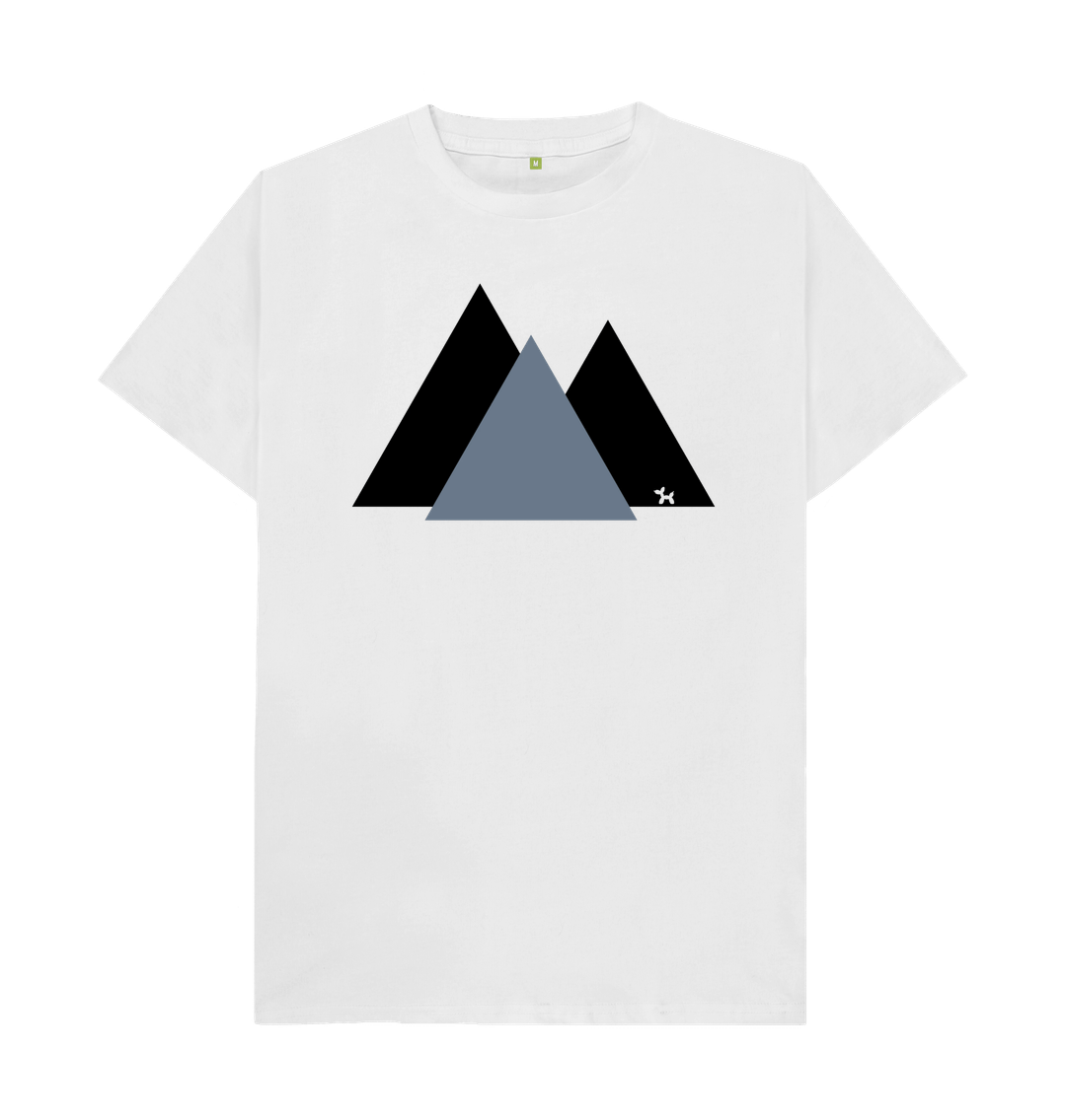 White The Three Peaks T-shirt