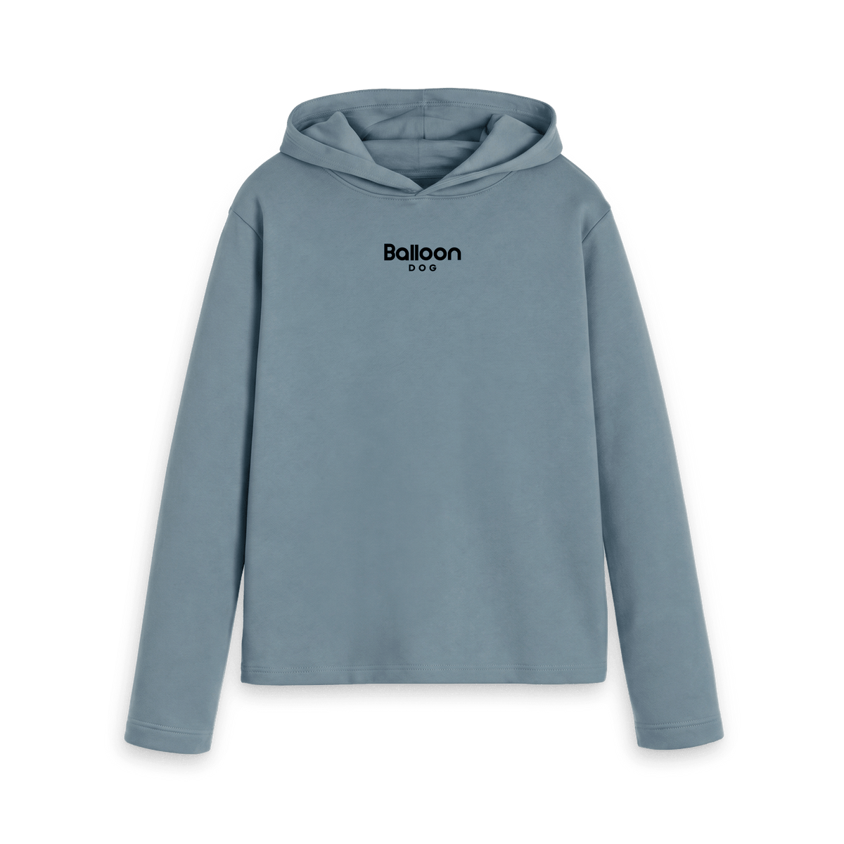 Stone Blue Printed Hoody Front