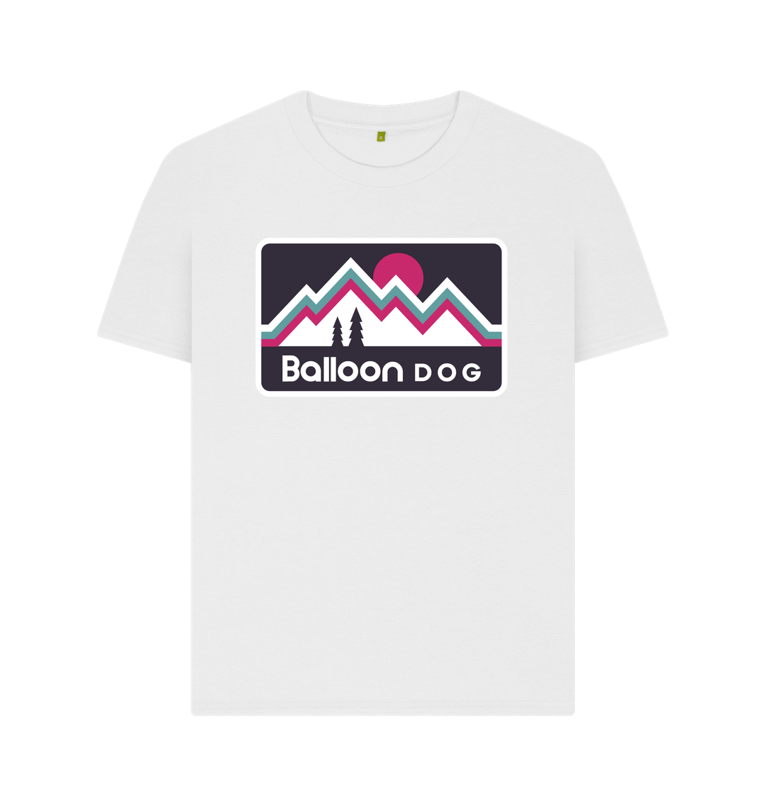 White Retro Peaks v4 T-shirt