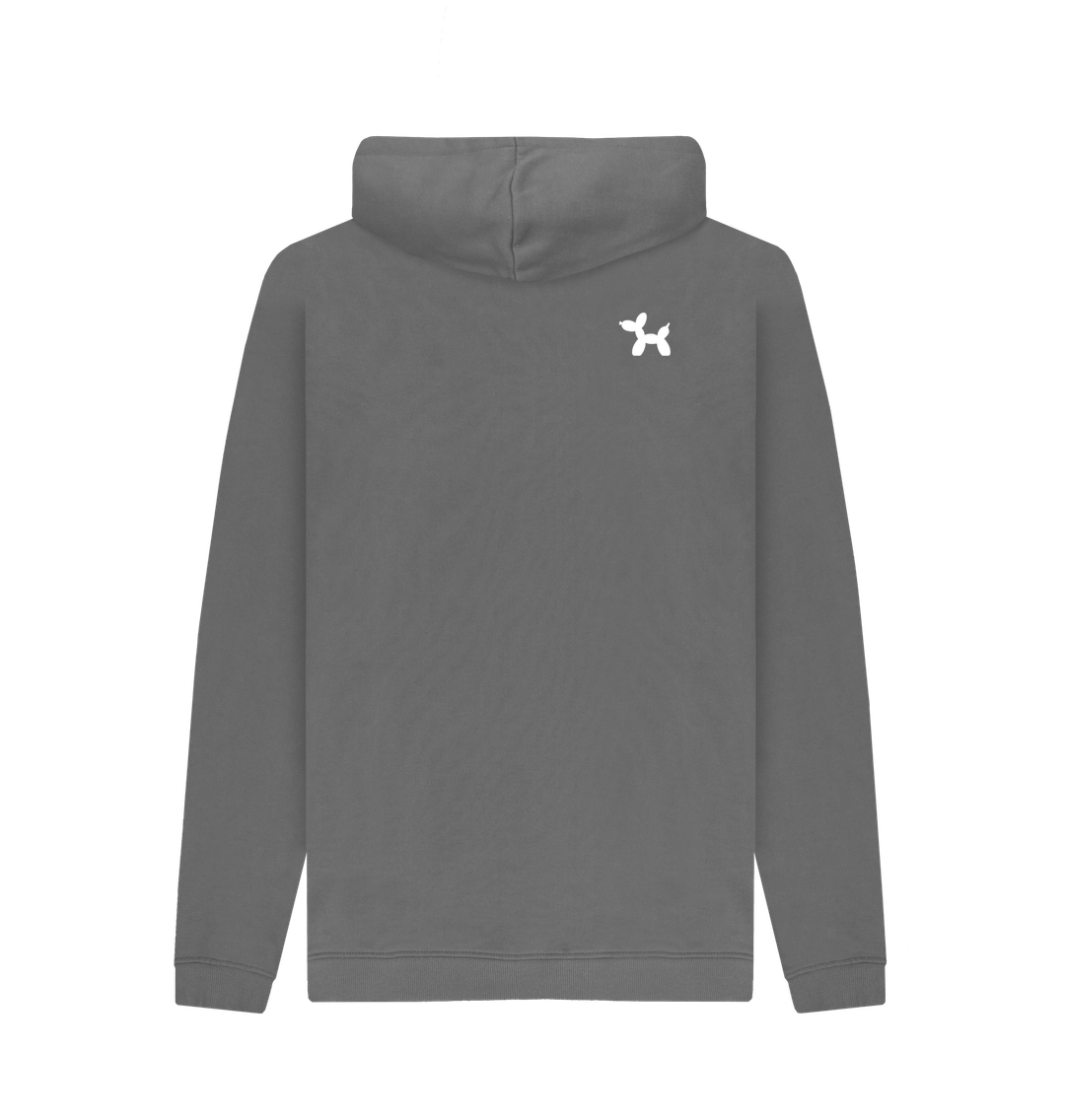 Slate Grey Printed Hoody Back