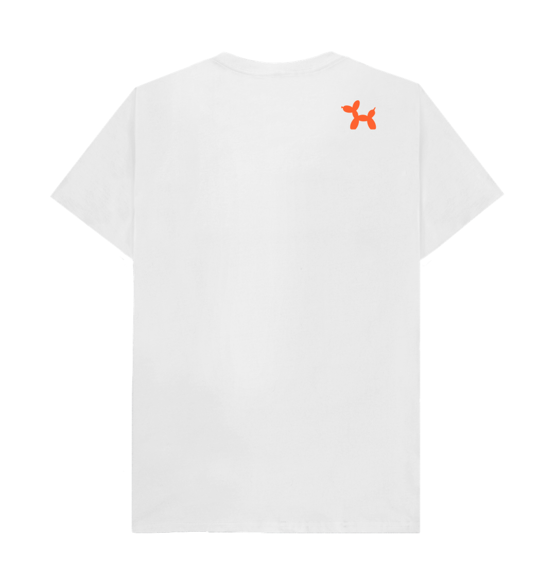 Simply Coloured With Back Print In Orange