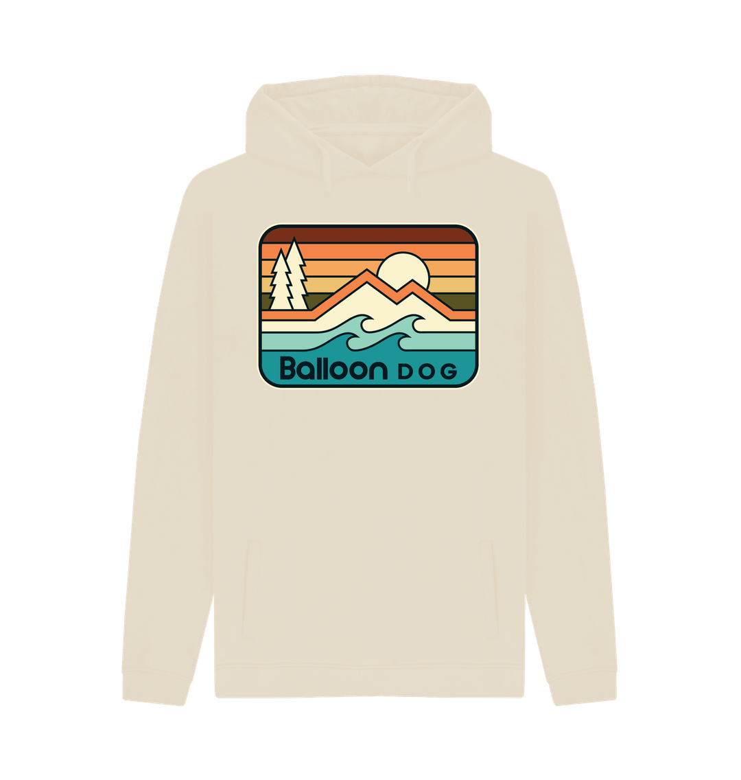 Oat Printed Hoody Front