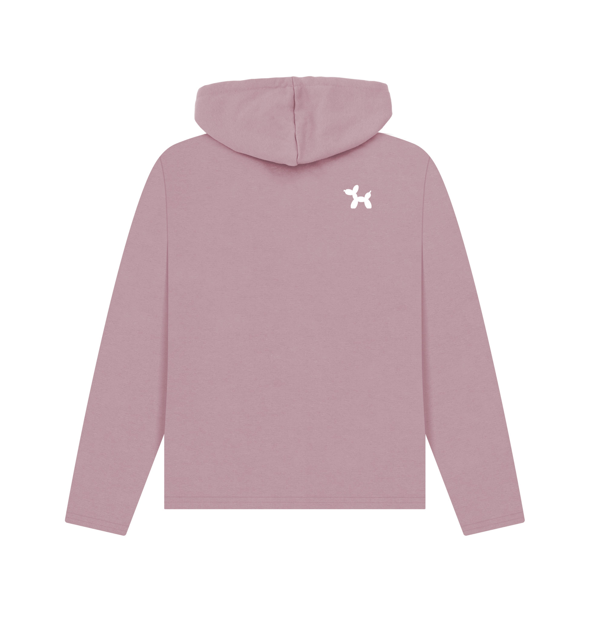 Mauve Printed Hoody Back