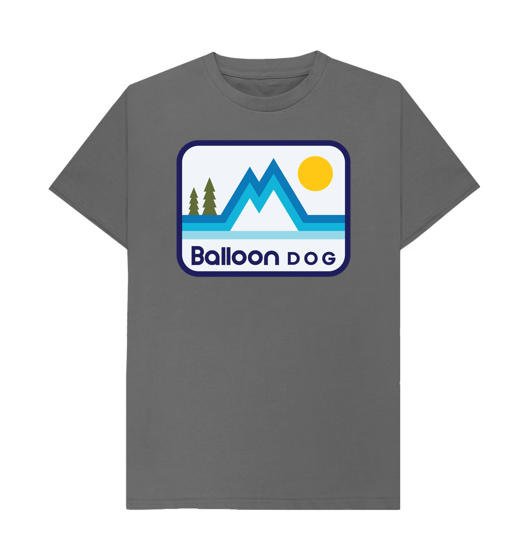 Slate Grey Retro Peaks v2 T-shirt