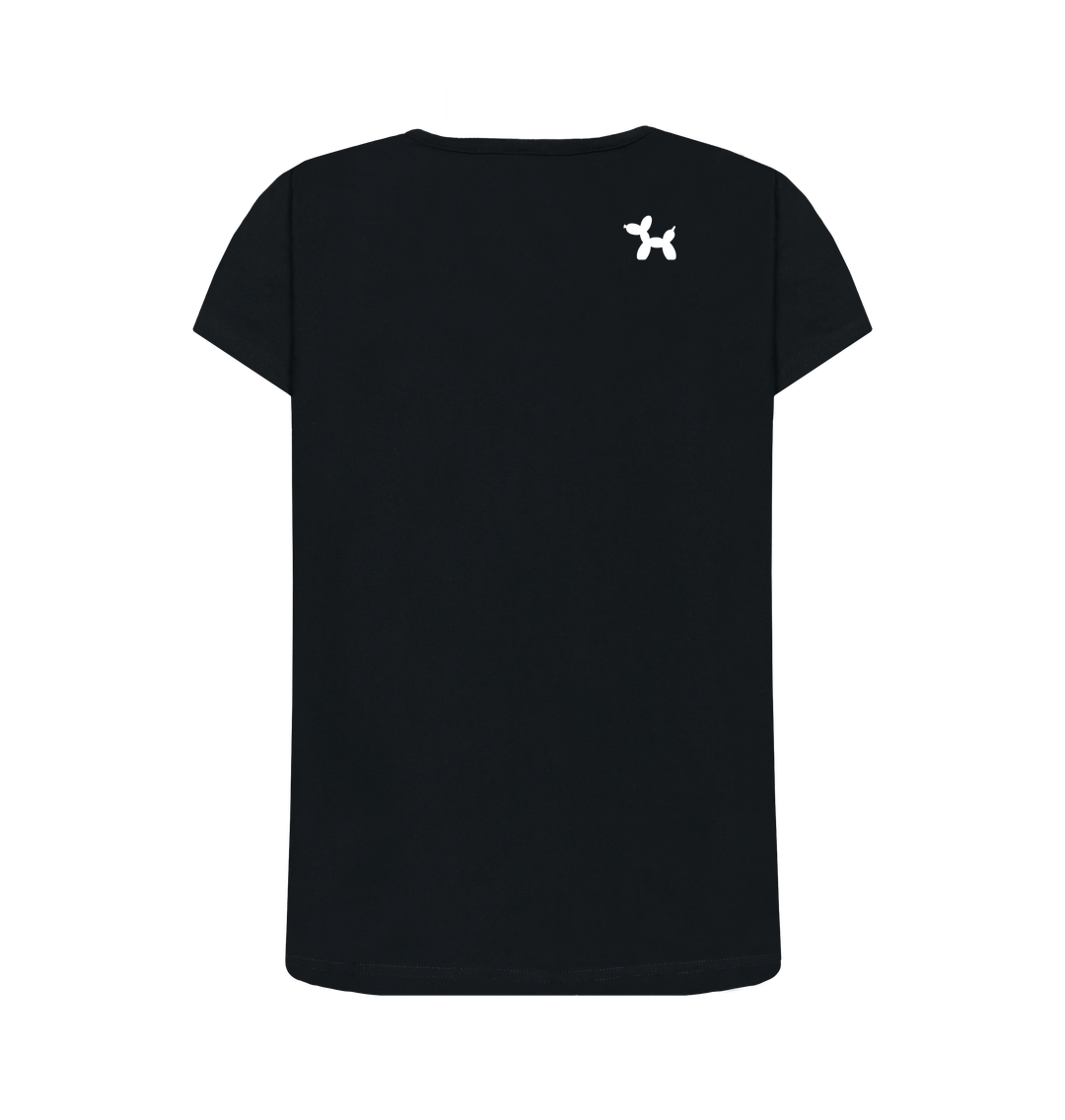 Black Printed T-shirt Back