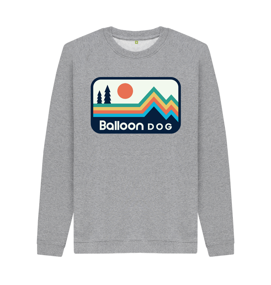 Light Heather Printed Sweater Front