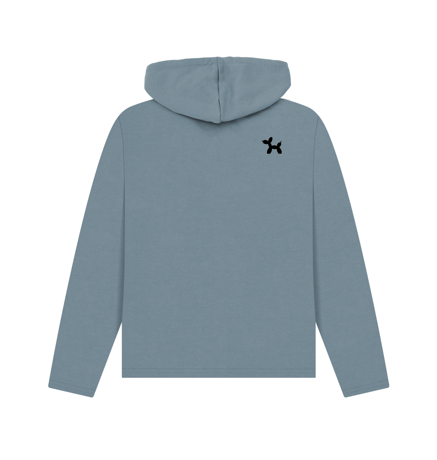 Stone Blue Printed Hoody Back