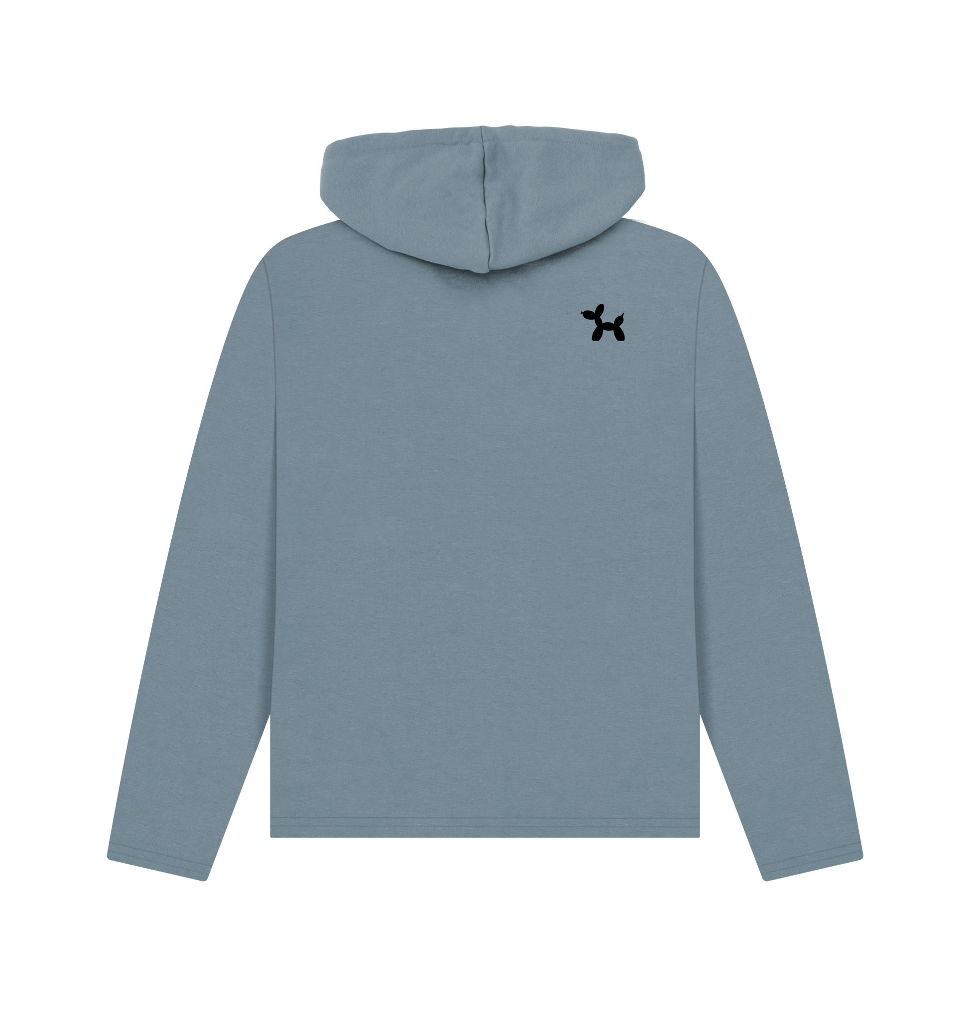 Stone Blue Printed Hoody Back