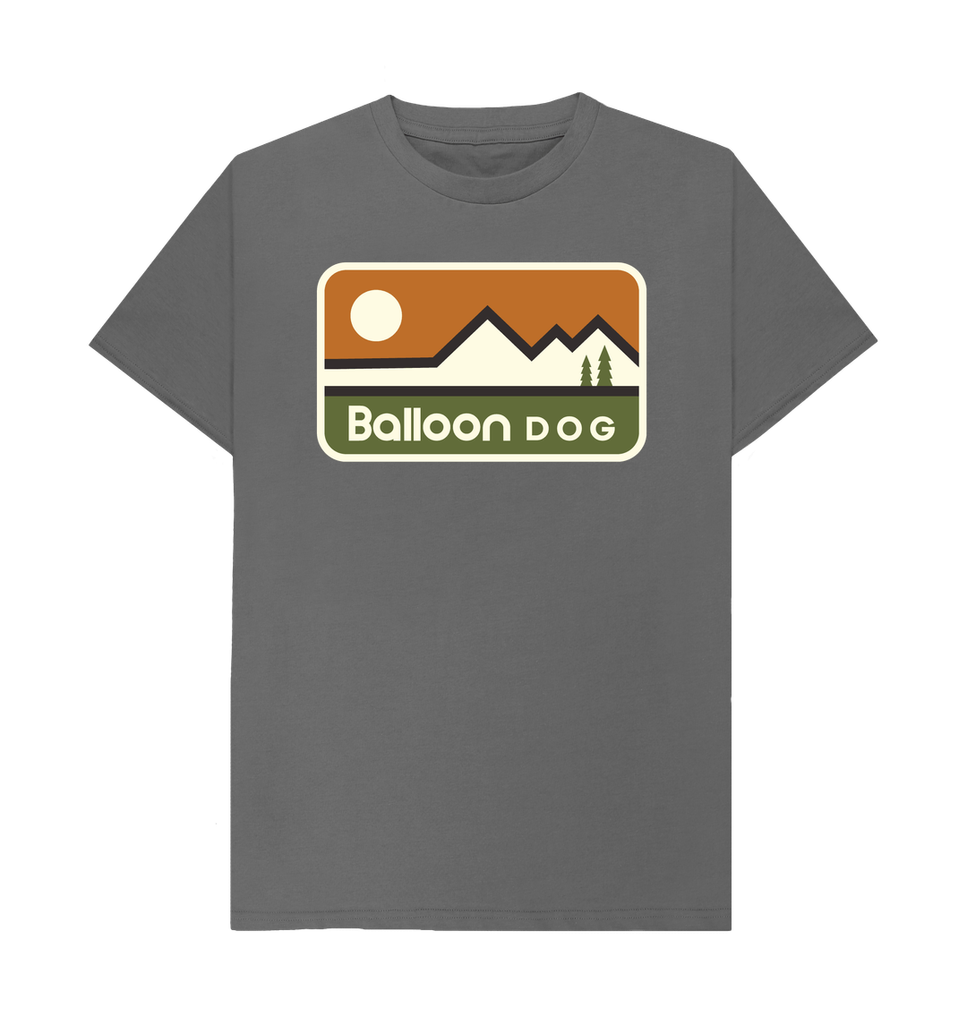 Slate Grey Retro Peaks v3 T-shirt