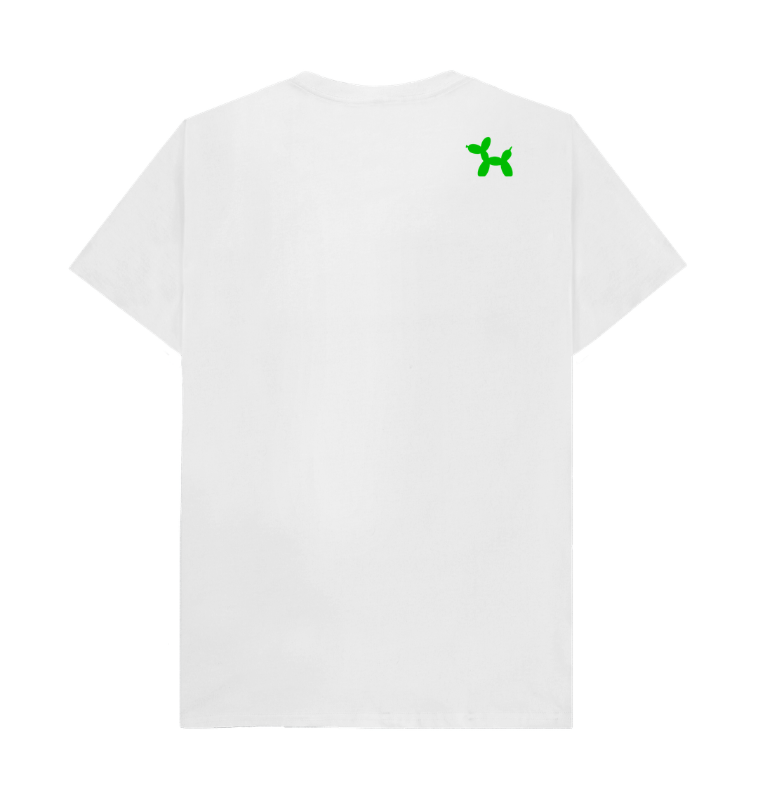 Simply Coloured With Back Print In Green