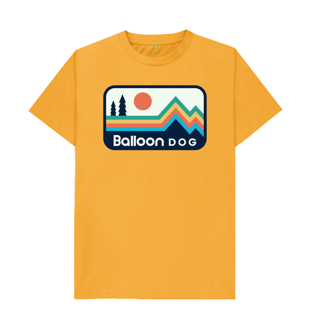 Mustard Retro Peaks T-shirt