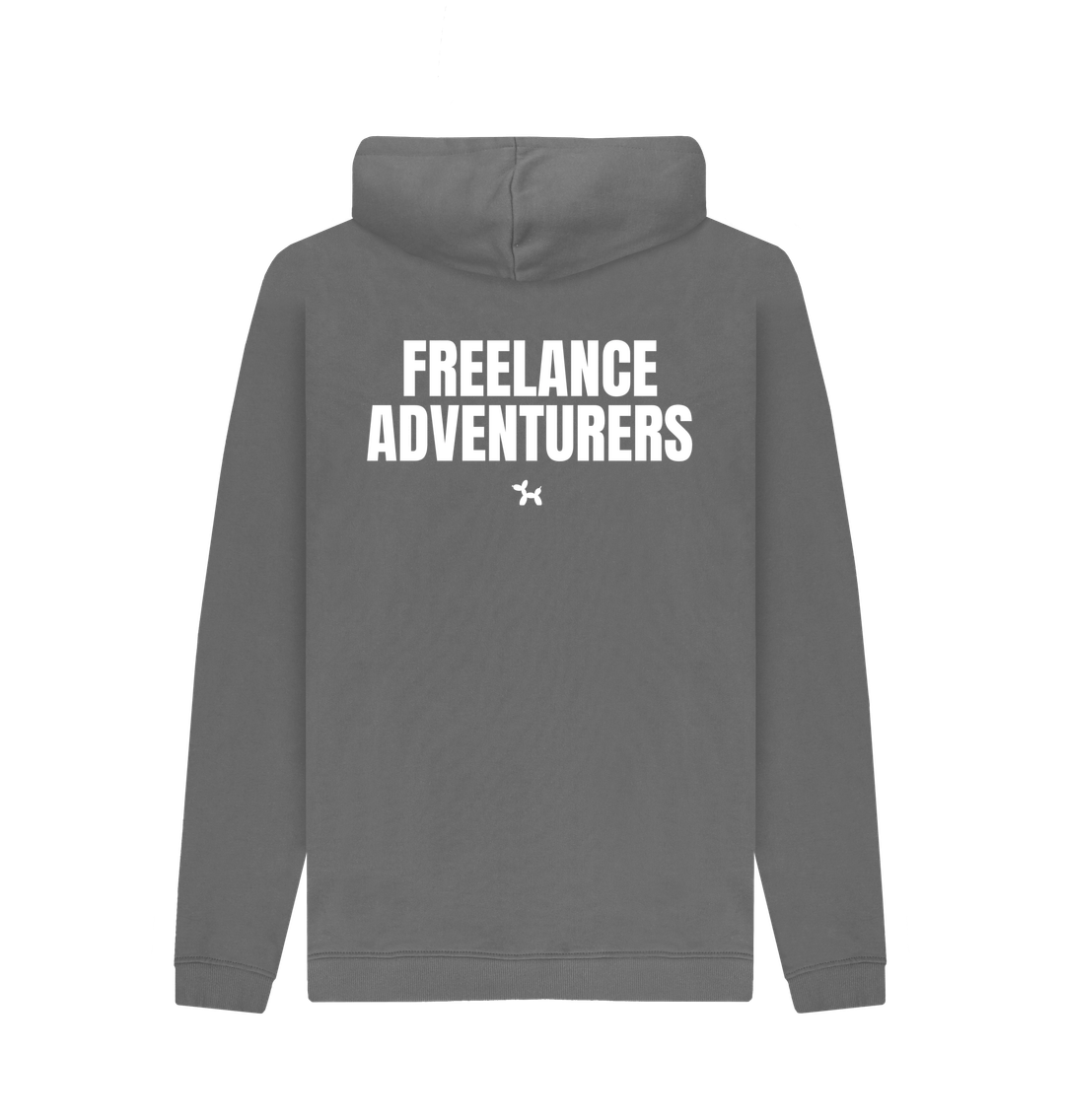 Slate Grey Printed Hoody Back