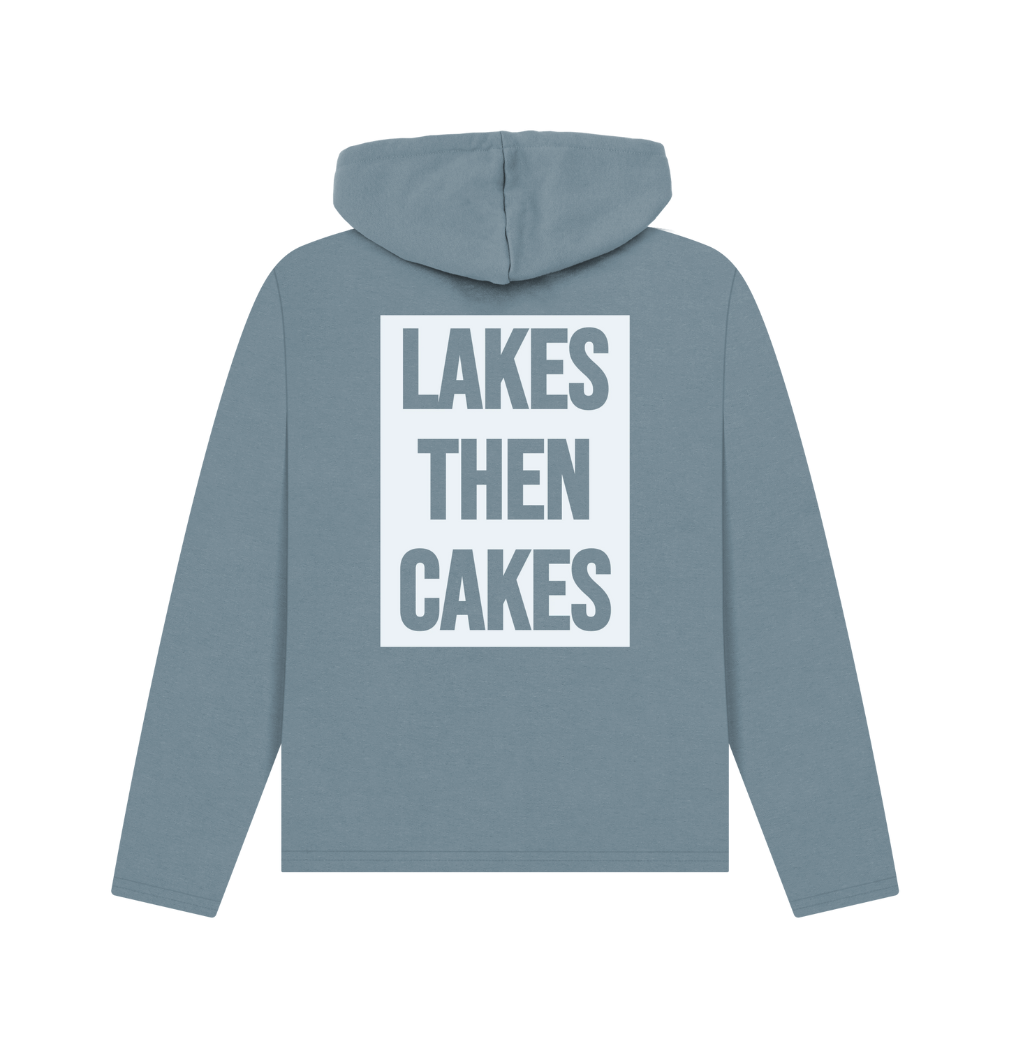 Stone Blue Printed Hoody Back