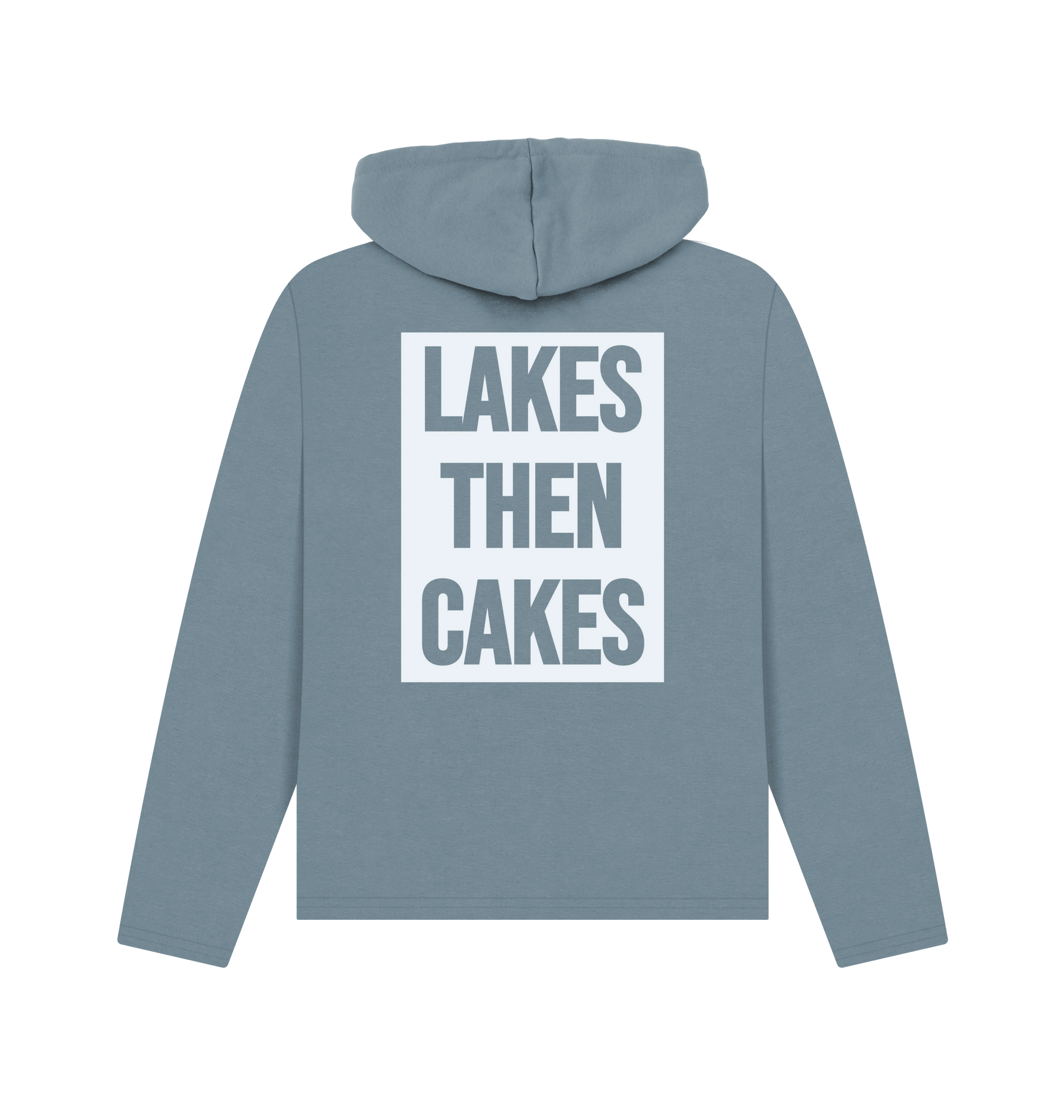 Stone Blue Printed Hoody Back