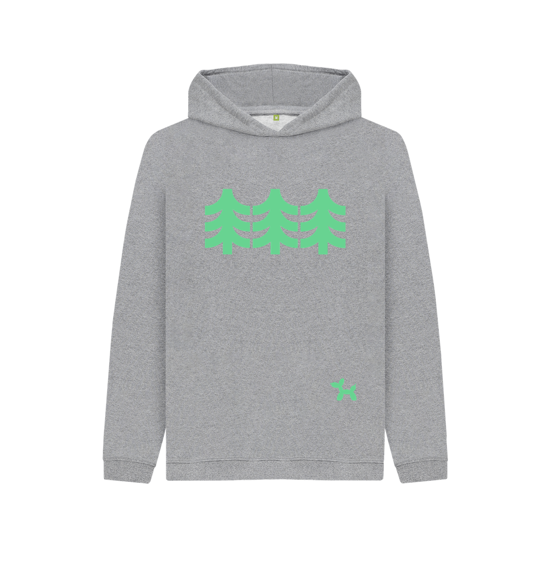 Athletic Grey Simply Trees Organic Cotton Hoodie