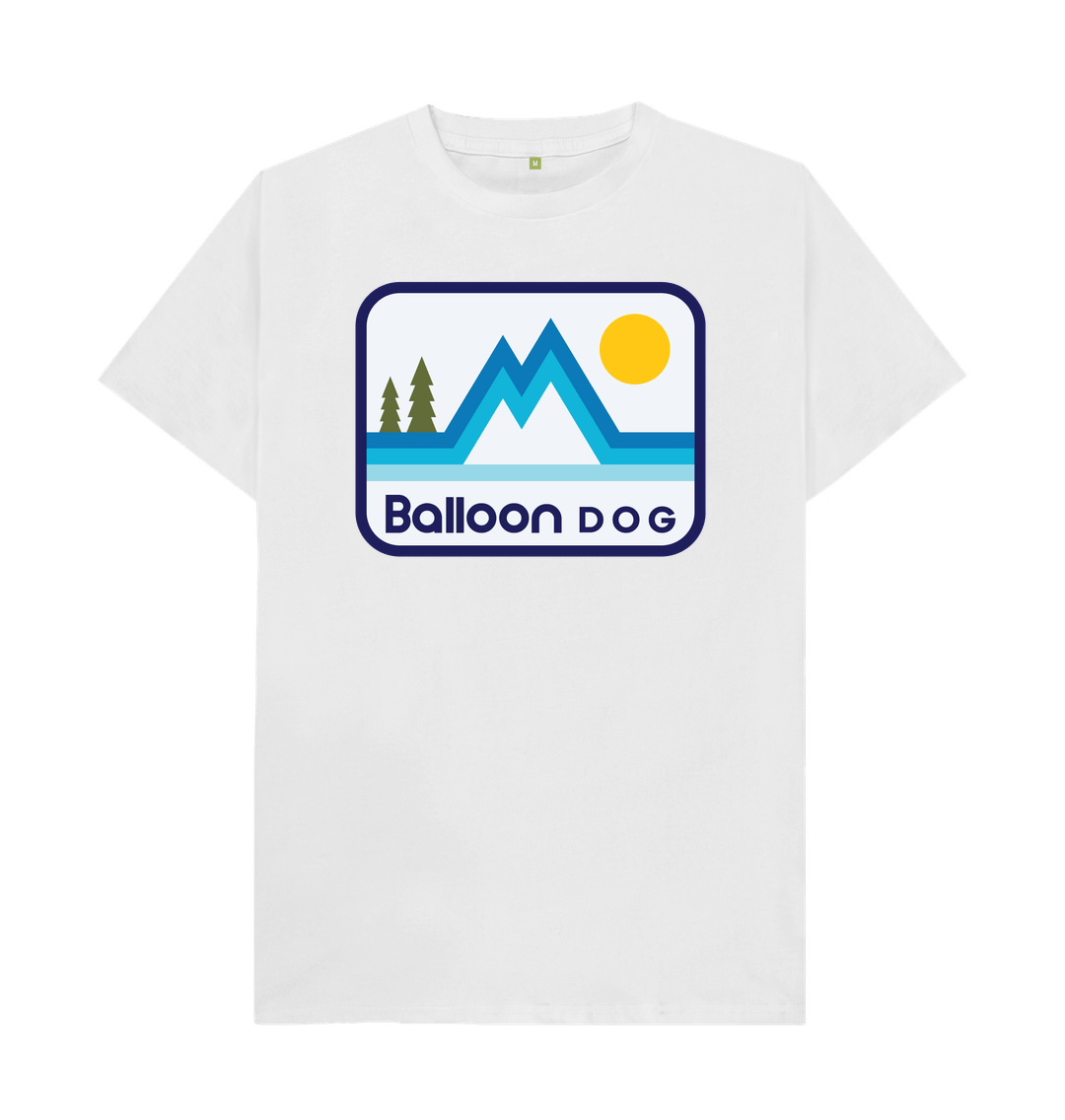 White Retro Peaks v2 T-shirt