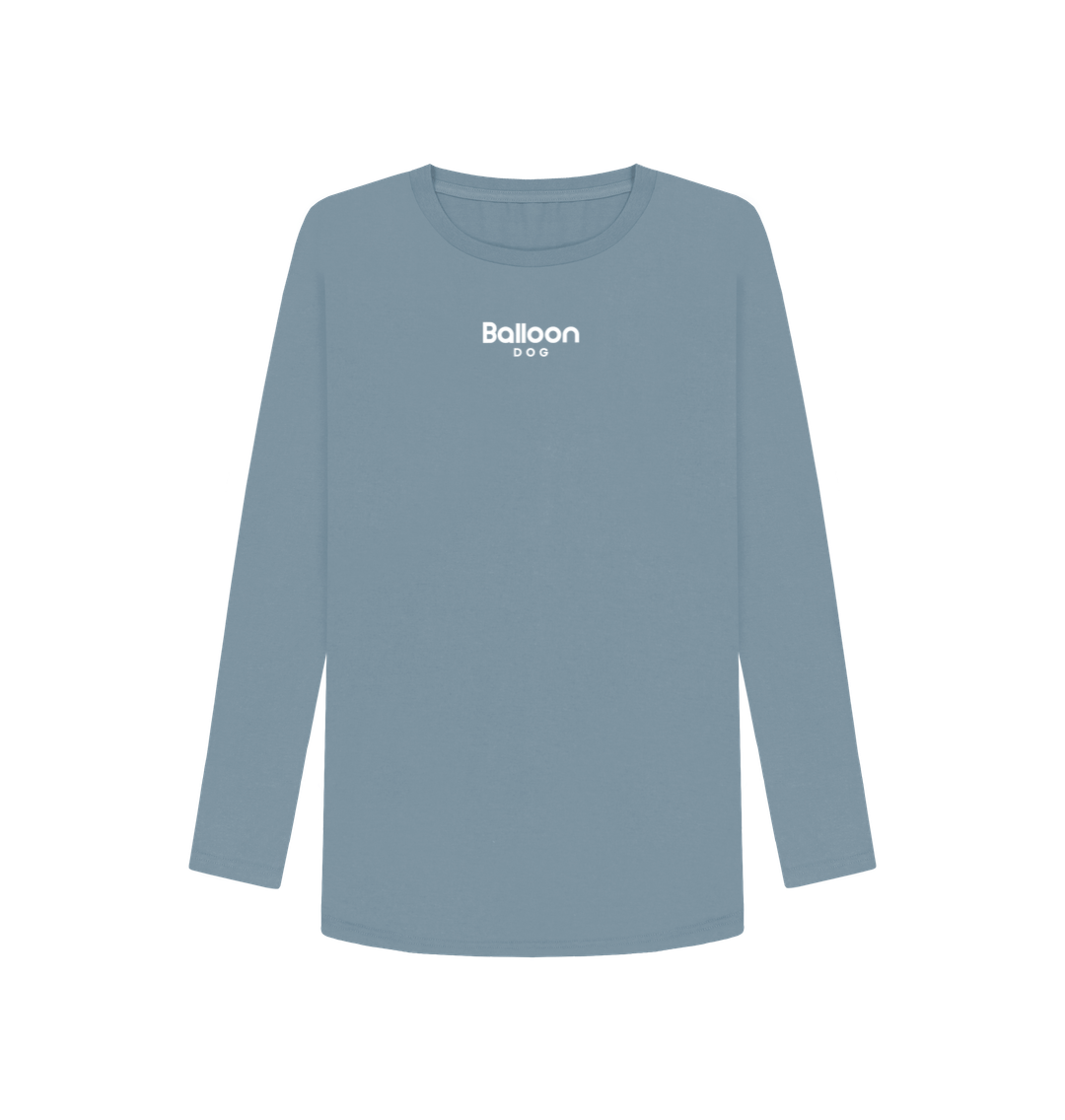 Stone Blue Van Life Organic Cotton Long Sleeve T-shirt