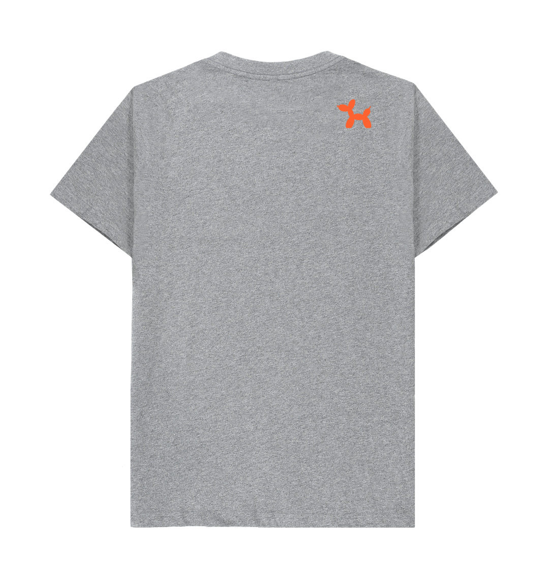 Simply Coloured With Back Print In Orange