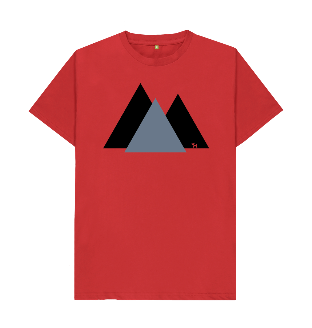 Red The Three Peaks T-shirt