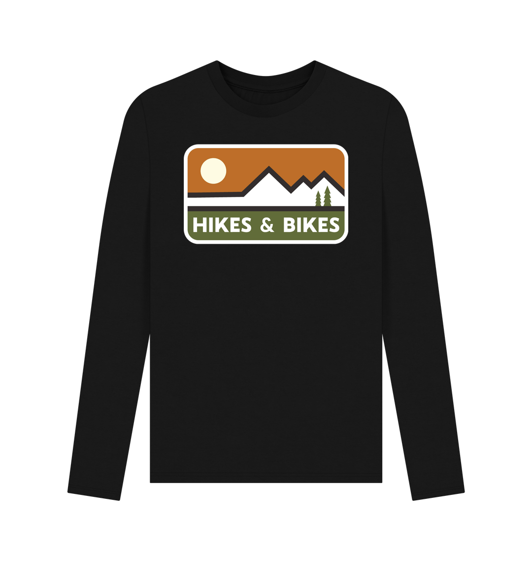 Black Printed Long Sleeve T Shirt