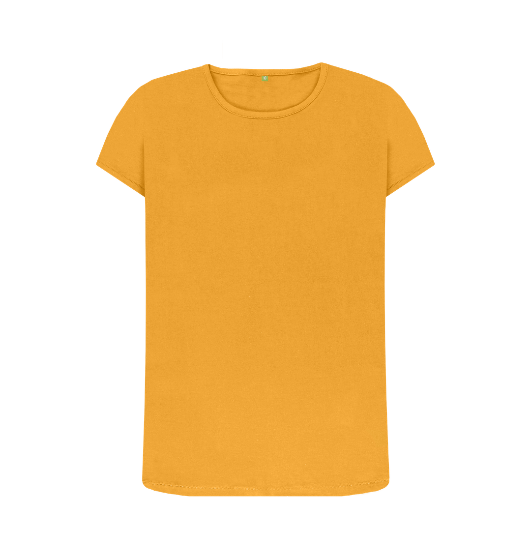 Mustard Printed T-shirt Front