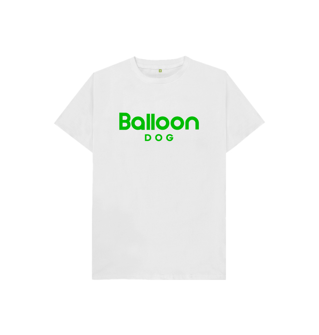 White Organic Cotton Kids T-shirt With Back Print In Green