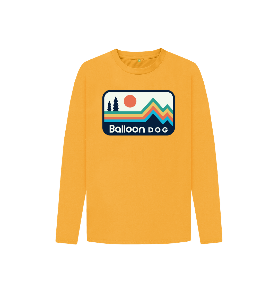 Mustard Retro Peaks v1 Long Sleeve T-shirt