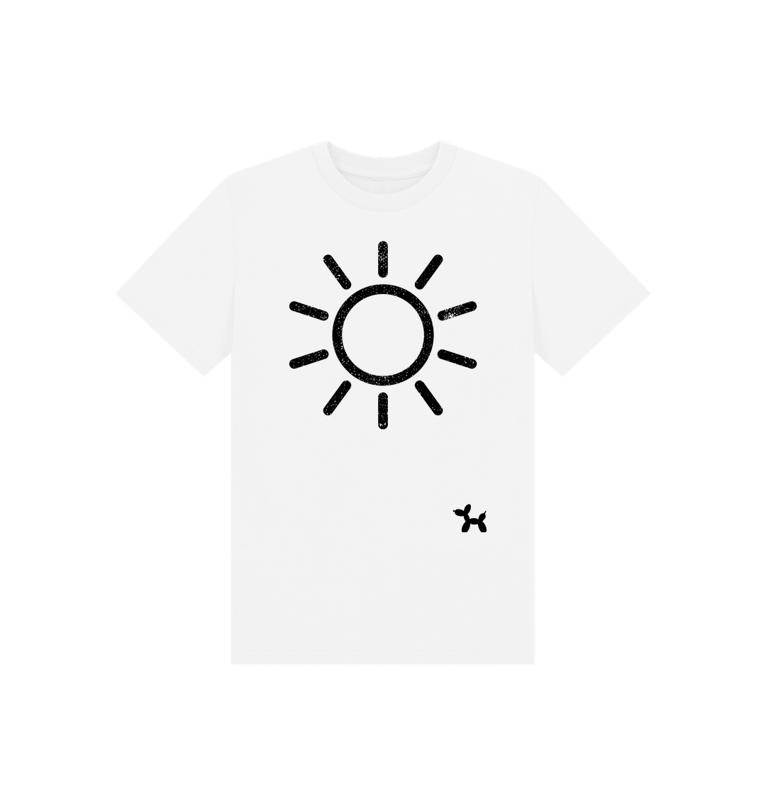 White Simply Sunshine Organic Cotton T-shirt