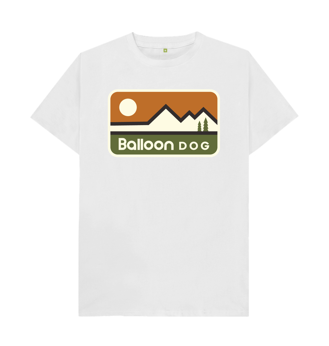 White Retro Peaks v3 T-shirt