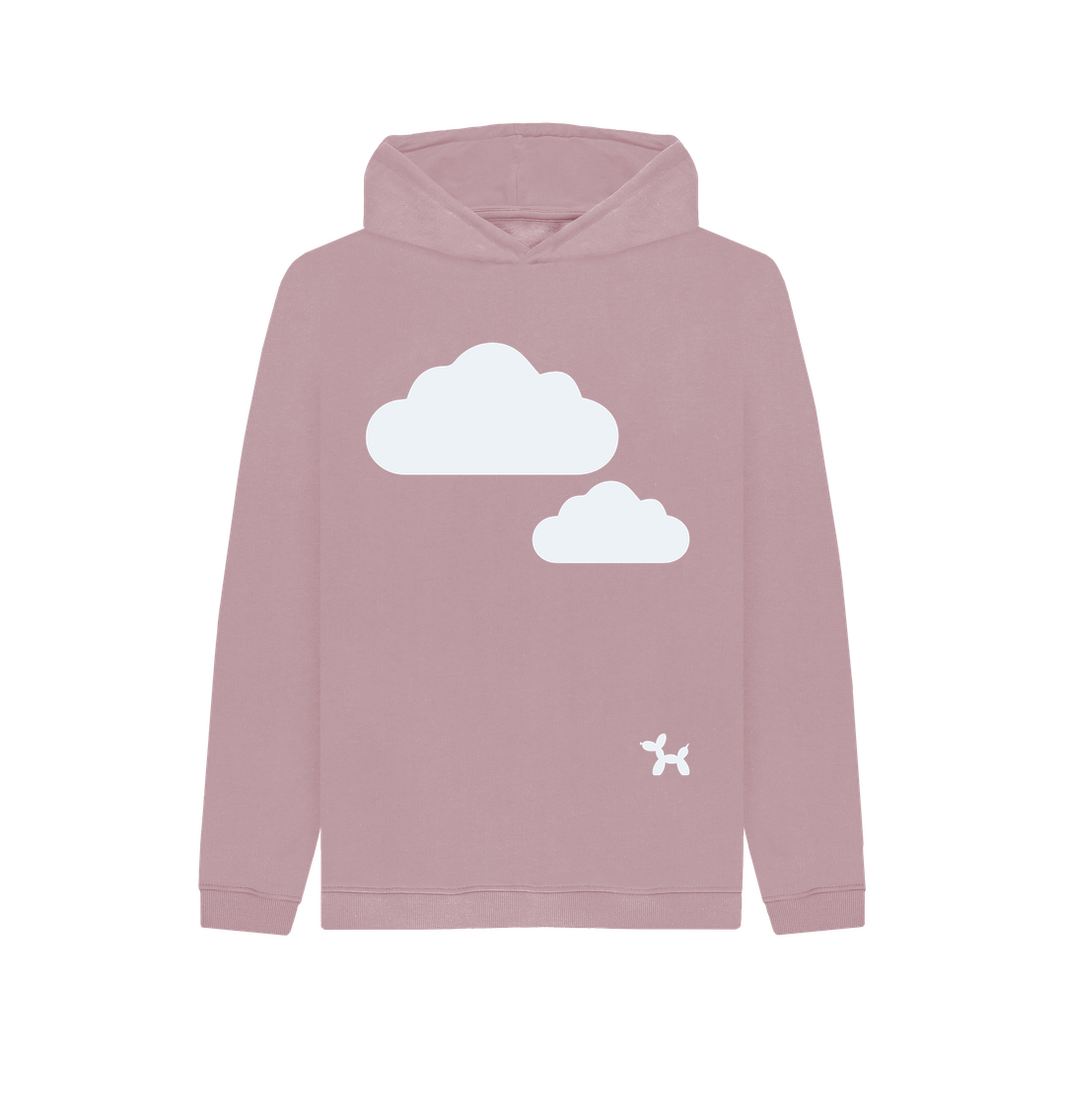 Mauve Simply Clouds Organic Cotton Hoodie