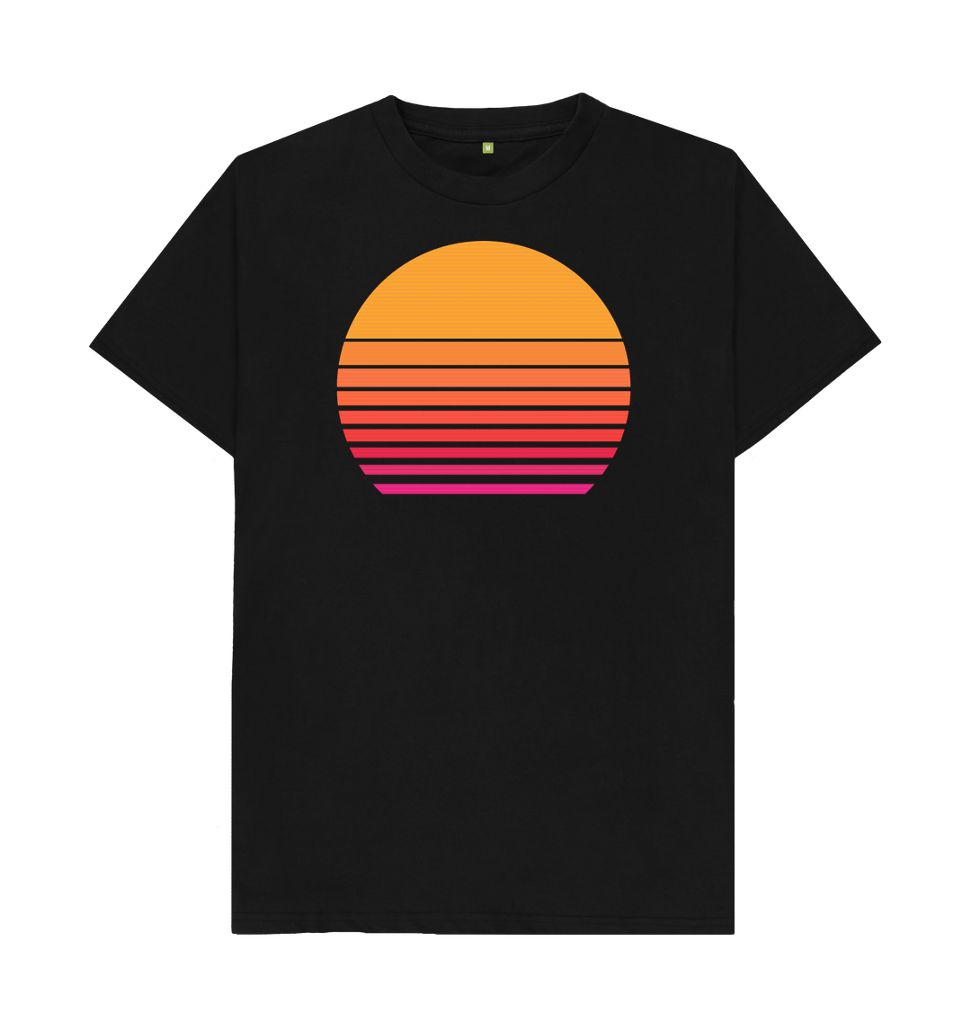 Black Morning Sun With Back Print In Red