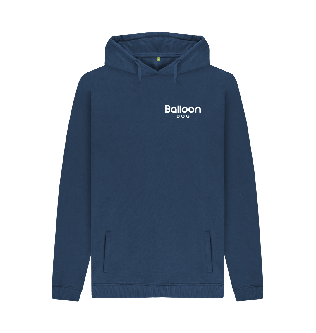 Navy Printed Hoody Front
