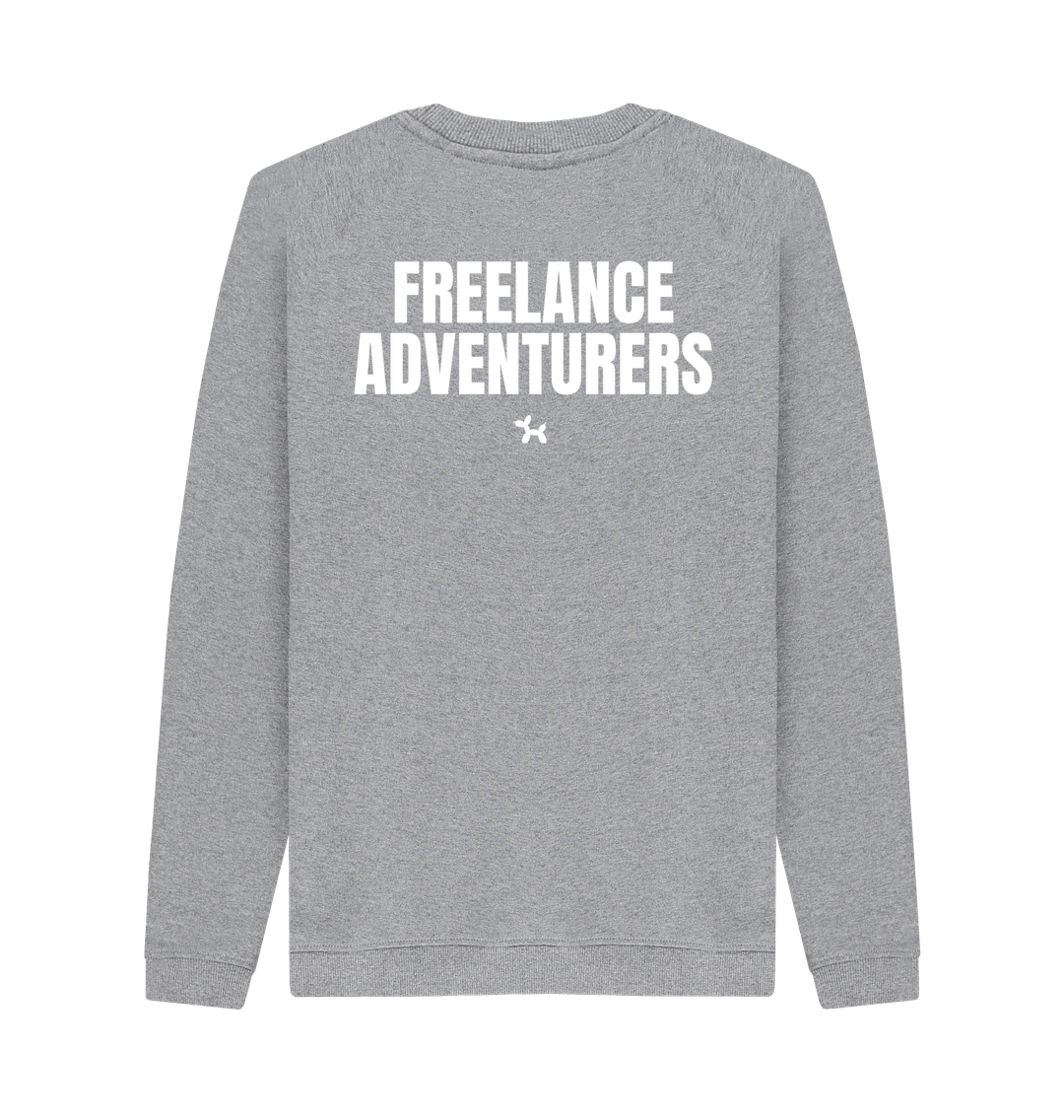Light Heather Printed Sweater Back