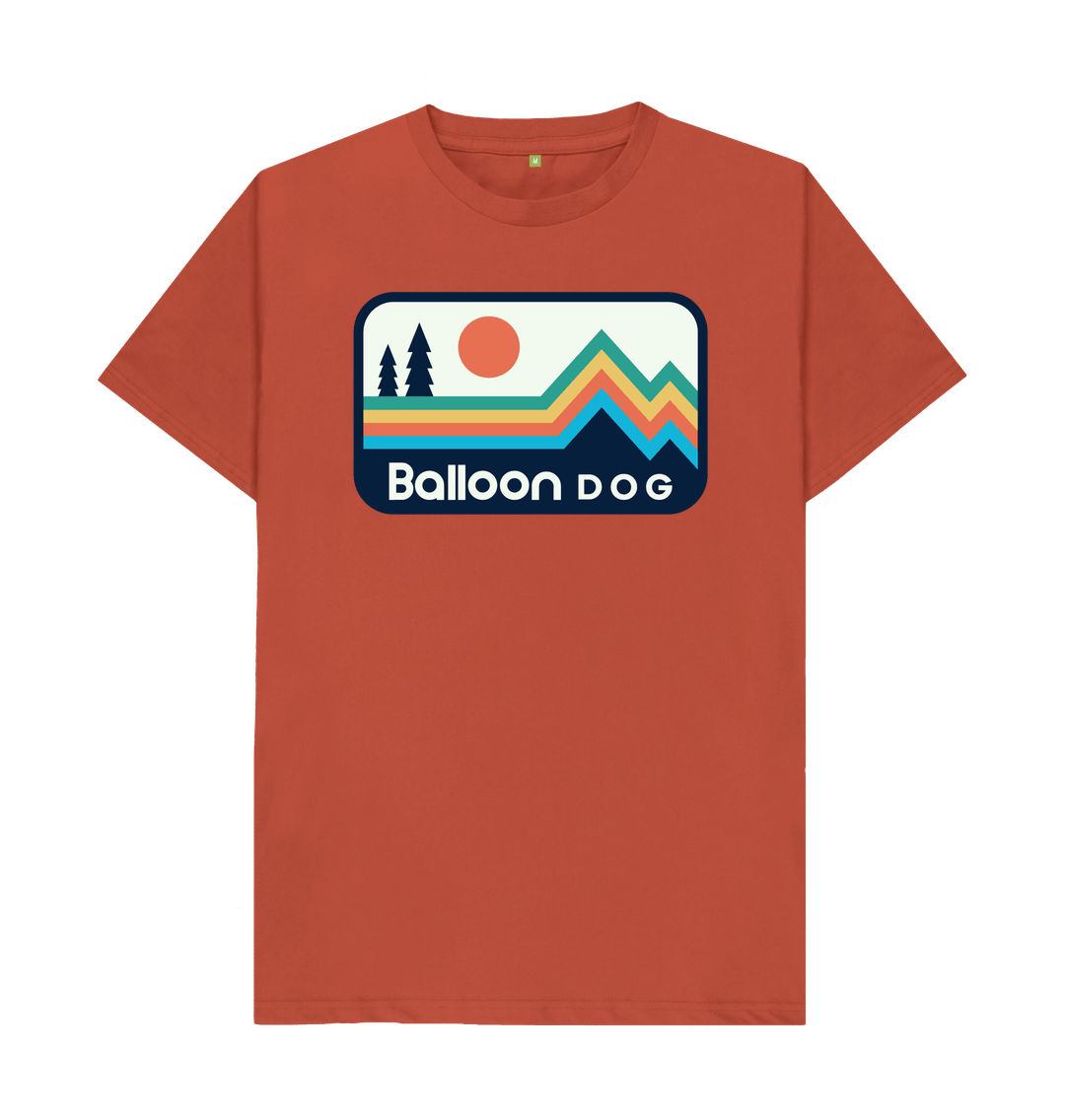 Rust Retro Peaks T-shirt