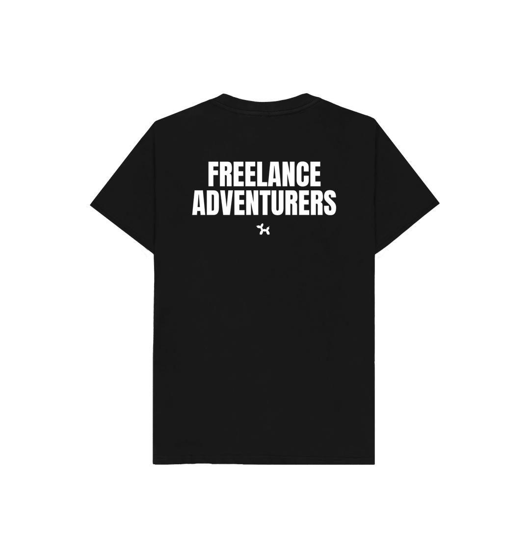 Freelance Adventurers Kids T-shirt Back Print In White