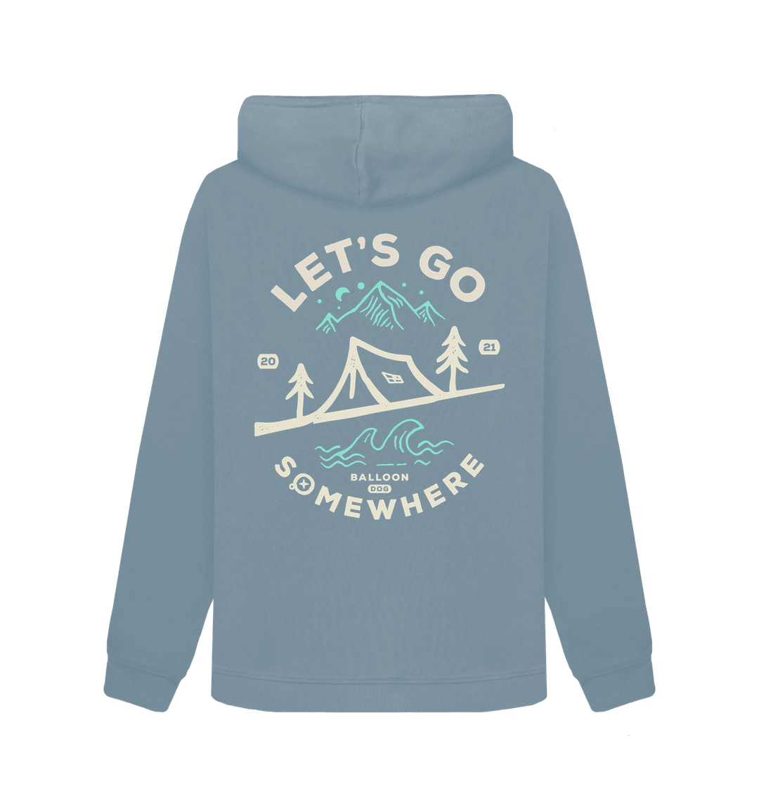 'Lets Go Somewhere' Pullover Hoodie