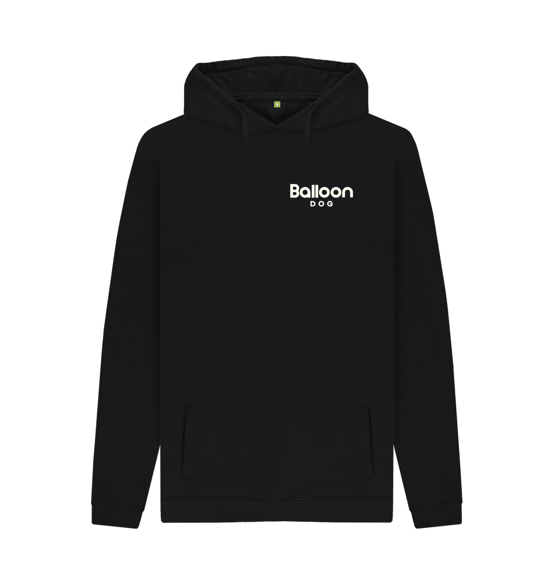 Black Printed Hoody Front