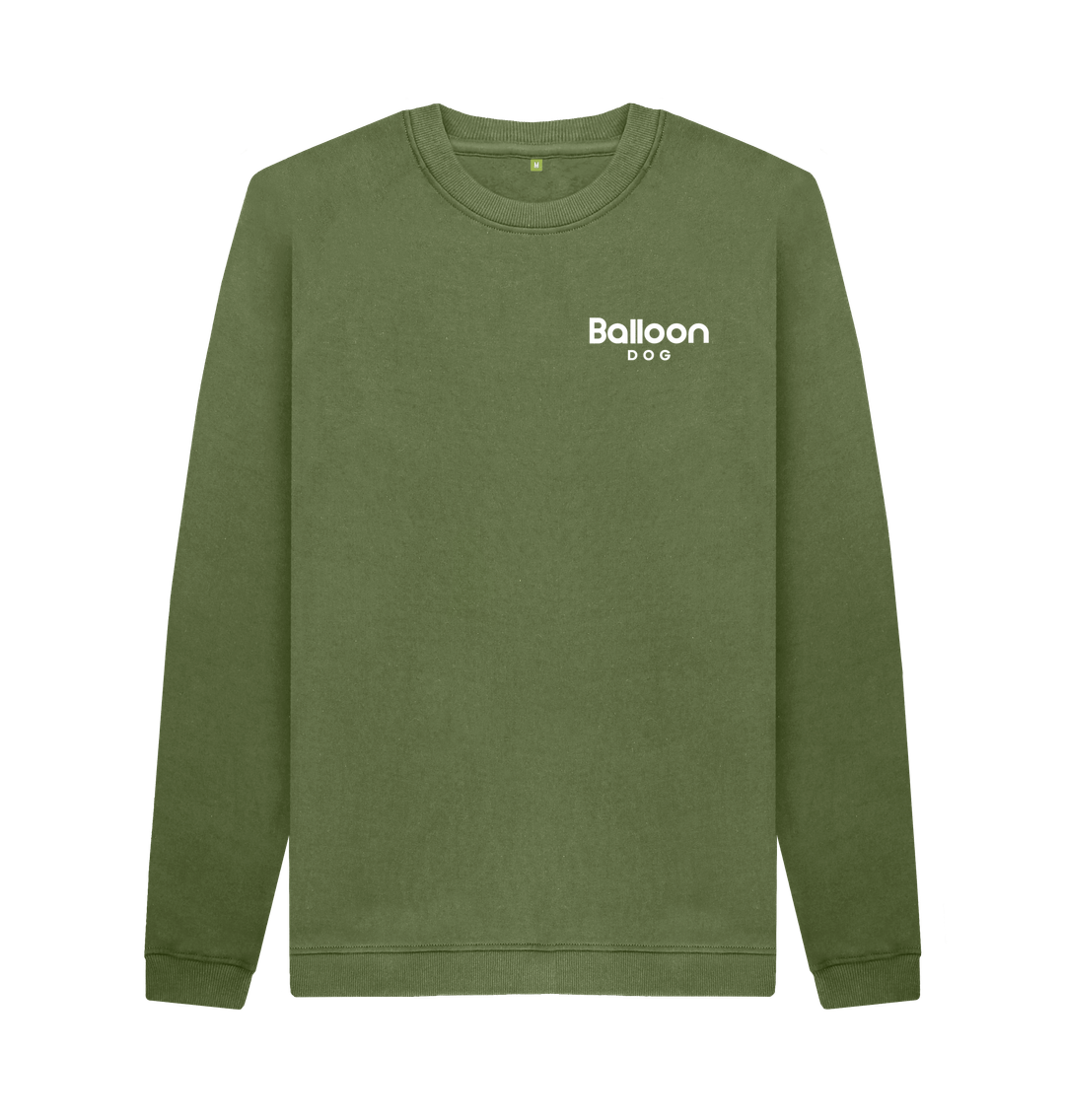 Khaki Freelance Adventurers Sweatshirt With Back Print In White