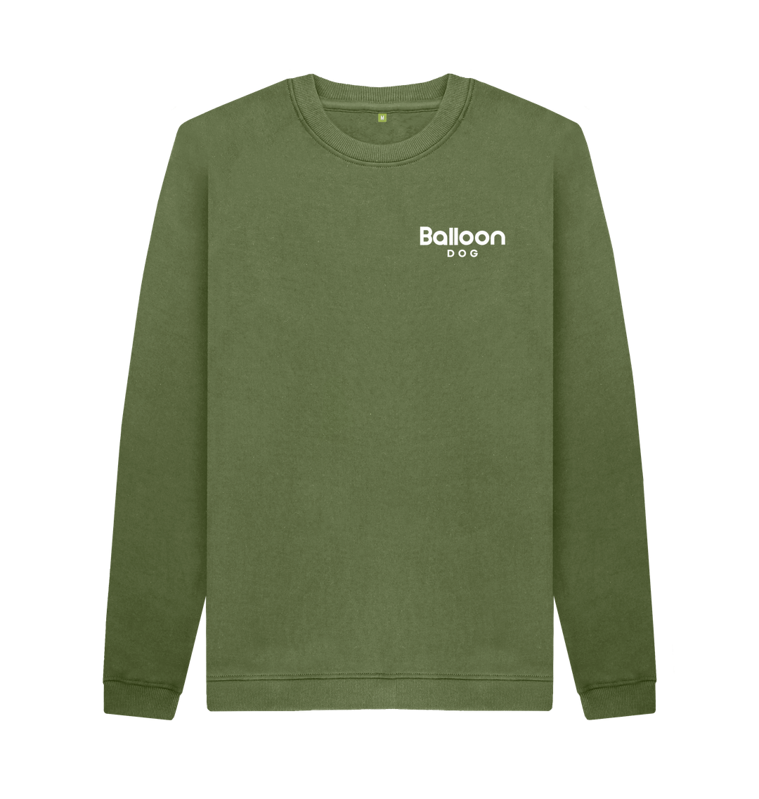 Khaki Printed Sweater Front