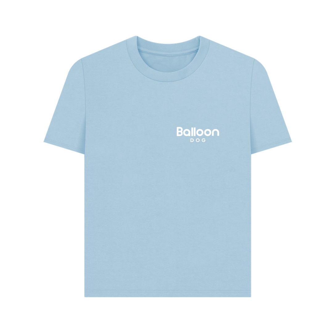 Milky Blue Printed T-shirt Front